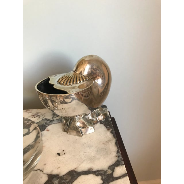 Silver Late 19th Century Victorian Silver Nautilus Spoon Warmer For Sale - Image 8 of 9