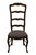 French Country Vintage Antique Solid Cherry Country French Ladderback Dining Side Chair For Sale - Image 3 of 10