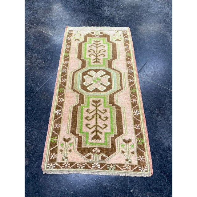 Green Turkish Oushak Runner Rug 2'10" x 14'2" #17736 For Sale - Image 8 of 8