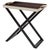Wood Lipari Butlers Serving Table with Tray in Ebony Veneer and Leather by Arcahorn For Sale - Image 7 of 8