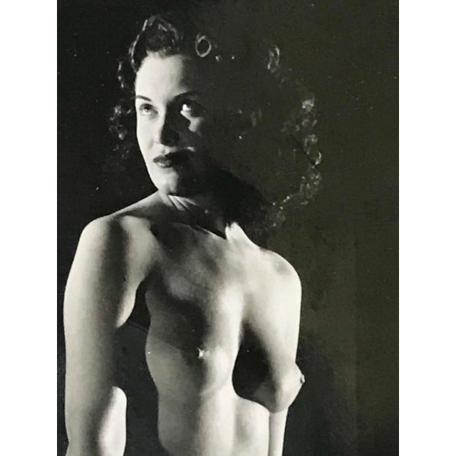 Vintage Mid Century Nude Black and White Art Photograph C.1950 For Sale - Image 4 of 5