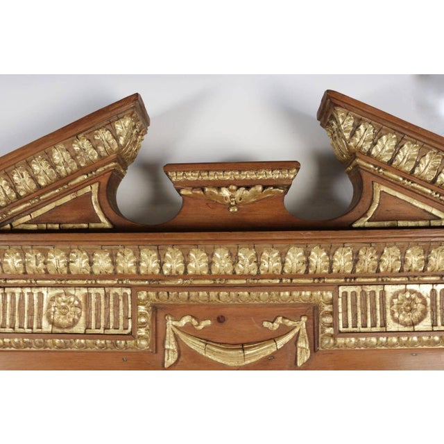 Mirror in wood and Gilded stucco of Neoclassical form of the end of the XIXth century, Antiquity of Charles X Style,...