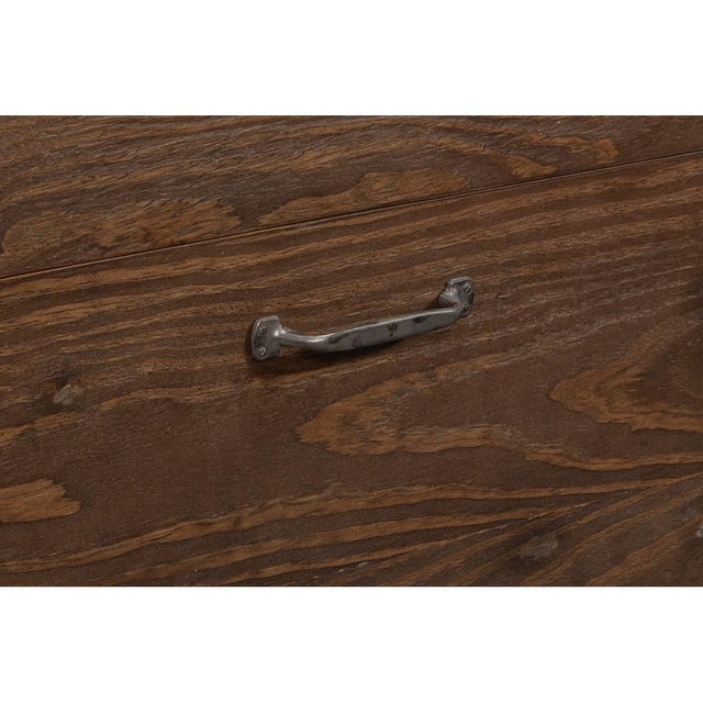 Beige Swedish-Style Trunk Side Table in Antiqued Cream For Sale - Image 8 of 11