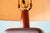 Wood 1960s Gordon and Jane Martz M242 Lamp for Marshall Studios Matte Black Tan Incised 33.75" For Sale - Image 7 of 13