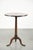 This antique English oak side table/wine table, dating from the late 18th to the early 19th century, has a classic,...