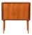 Scandinavian Teak Bar Cabinet with Shutter, 1950s For Sale