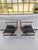 Mid-Century Modern Charles Pollock Knoll Chrome Leather Armchairs a Pair For Sale - Image 3 of 12