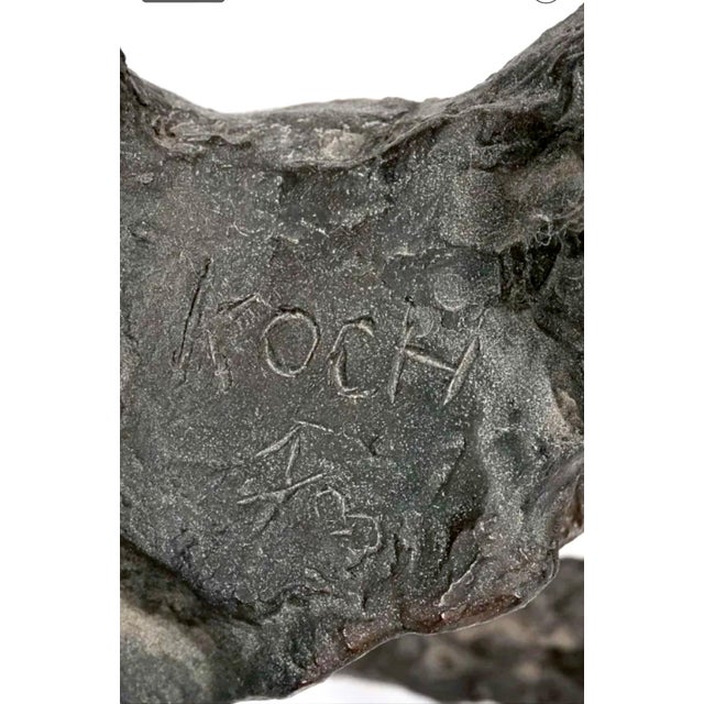 Gerard Koch, Large Bronze Modernist Sculpture Acrobats 1/3 French German Artist Gerard Koch, c.1960's For Sale - Image 10 of 12