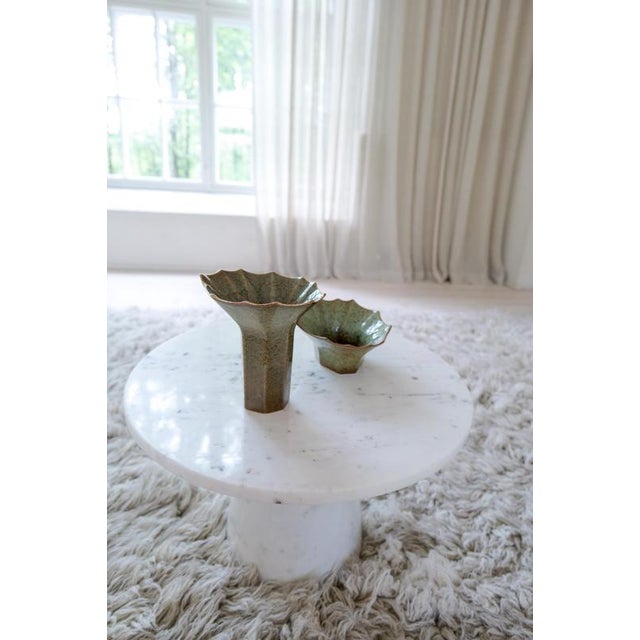 1960s Mid-Century Ceramic Stoneware Bowl and Vase from Rörstrand Studio, Sweden, 1960s, Set of 2 For Sale - Image 5 of 14