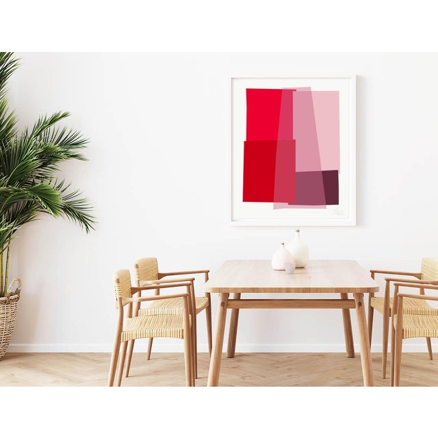 This piece was created first in paper, as are all of Liz's color studies. This piece has an elegant red color palette and...