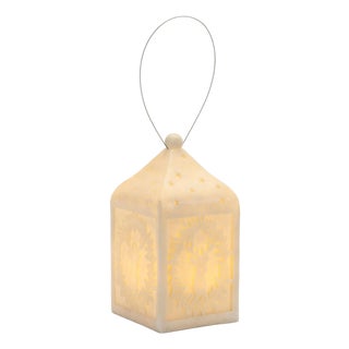 Holiday Deer Pendant Lantern 9"H For Sale