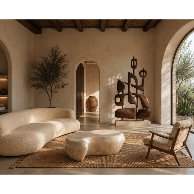 Anzar — Sculptural Coffee Table For Sale - Image 4 of 5