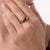 1900 - 1909 1900-1909 Victorian Sapphire Old European Cut Diamond 18k Yellow Gold Ring, Size 10.75 For Sale - Image 5 of 6