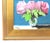 Impressionist abstract bouquet of colorful flowers in a vase oil painting on stretched artist canvas. The talented artist...