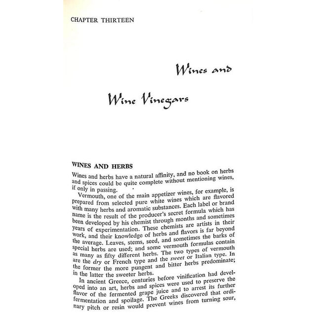 1950s "The Art of Cooking With Herbs & Spices: A Handbook of Flavors and Savors" 1950 Miloradovich, Milo For Sale - Image 5 of 5