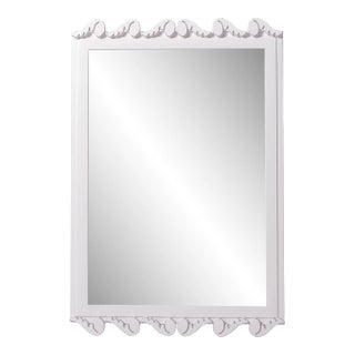 Fleur Home Garden District Laurel Rectangle Mirror in Elephant's Breath, 24x36 For Sale
