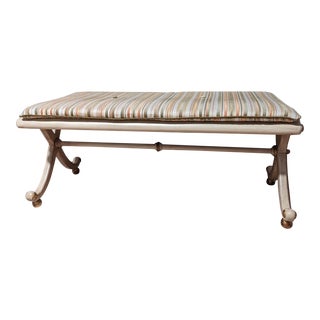 Vintage Baker Furniture Bench For Sale