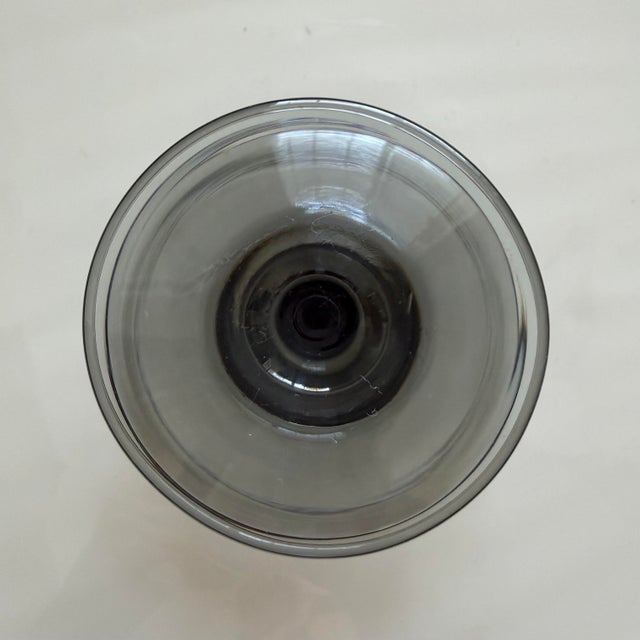 Glass 1970s Mid-Century Libbey Tawny Accent Coupe Glasses - Set of 7 For Sale - Image 7 of 7