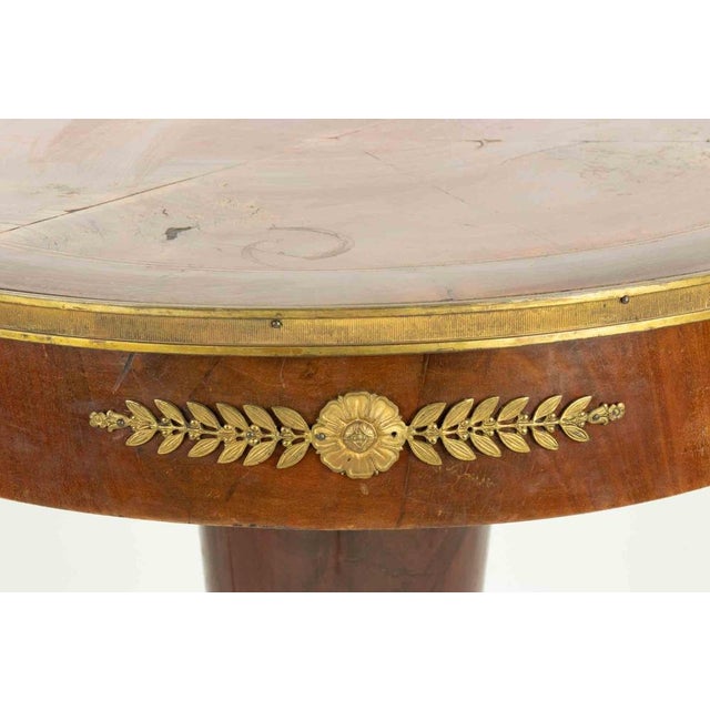 1950s Vintage Walnut Dining Table in Wood and Metal, Italy, 1950s For Sale - Image 5 of 8