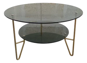 Vintage Smoked Glass Coffee Table