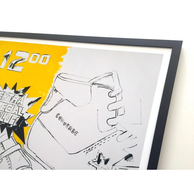 Andy Warhol Foundation Large Framed Pop Art Poster Print " Converse Extra Special Value " 1985 For Sale - Image 9 of 13