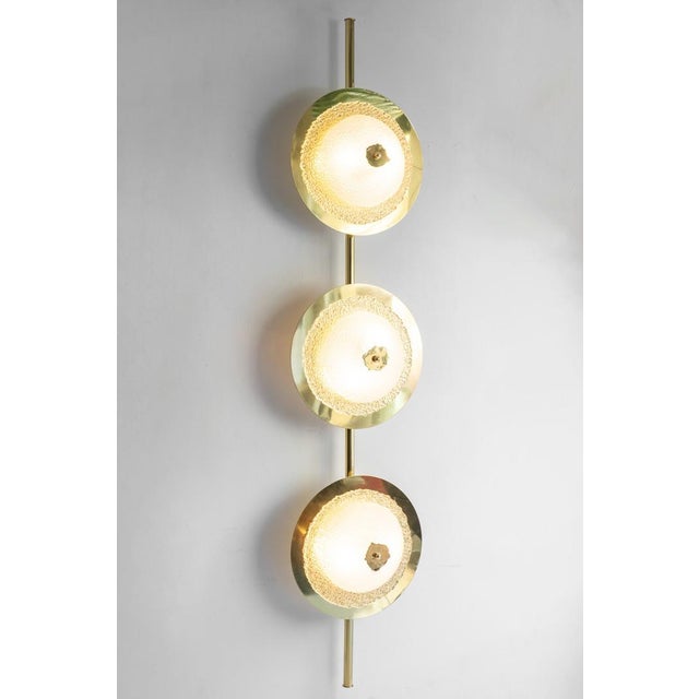 Italian Murano Glass Wall Light Sconces, 1960s, Set of 2 For Sale - Image 4 of 9