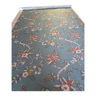 6 4/8 Yards of Brunschwig & Fils Hand Print Fabric From 1991 Entitled Mandalay For Sale