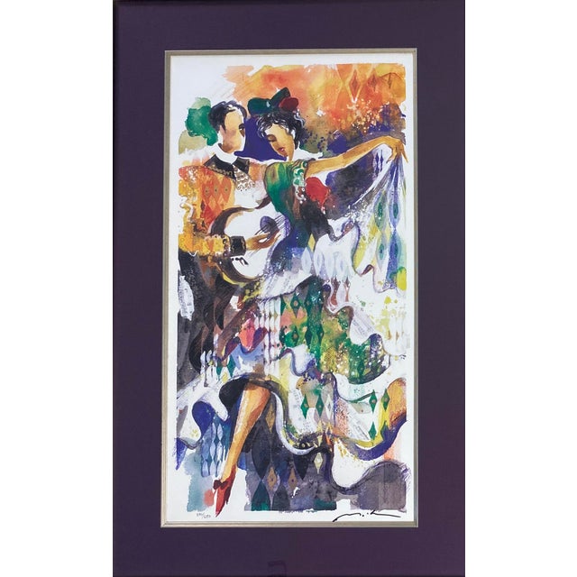 Traditional Misha Lenn Lithograph "Gypsies Dancing" For Sale - Image 3 of 7