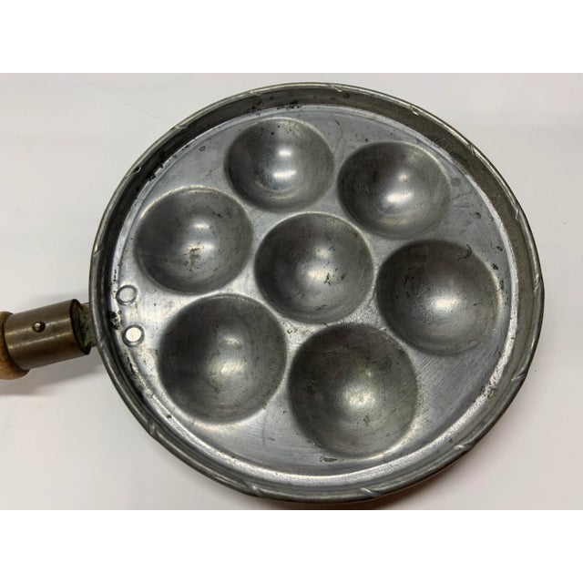 Vintage French Escargot Snail Egg Poacher Pan For Sale - Image 4 of 5