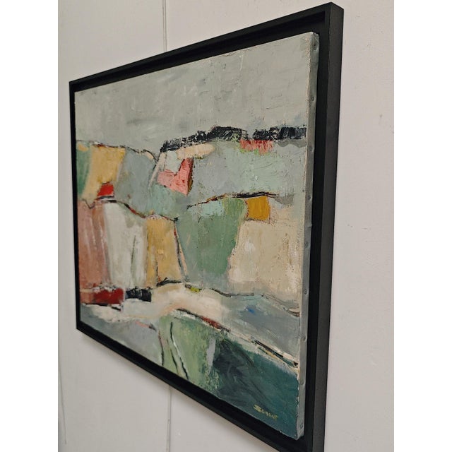 2010s Les Lopins, Abstract Landscape, Contemporary, Framed by Sophie Dumont For Sale - Image 5 of 13
