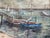 1970s M Morton Nautical Impressionist Signed Oil on Canvas For Sale - Image 4 of 9