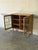 Brown Oak Two-Door Cabinet With Multi-Colored Stained Glass Doors Danish Mid-Century Modern 1970s For Sale - Image 8 of 11