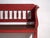 Antique Painted Pine Bench with Turned Back, Central Europe, 1900 For Sale - Image 6 of 11