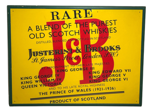 J&B Whisky Advertising Sign from Justerini & Brooks