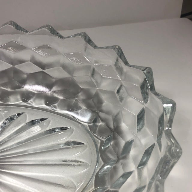 Vintage Crystal Divided Relish Serving Dish Chairish