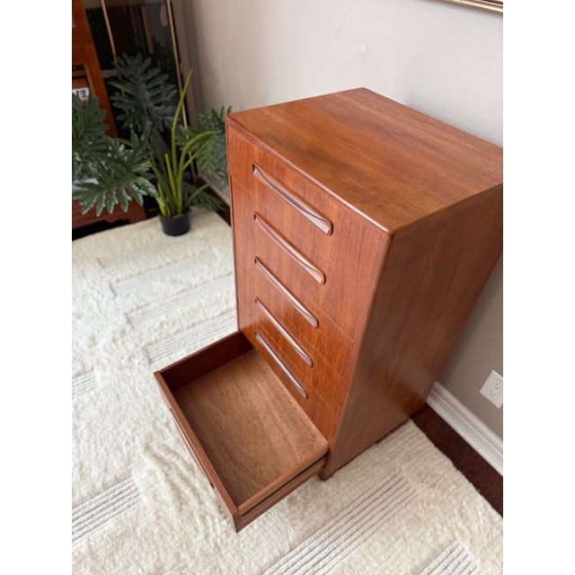 Vintage 1960s Teak G Plan "Fresco" Tallboy Chest Dresser For Sale - Image 11 of 12