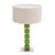 Modern Brass Table Lamps with Green Murano Glass, Italy, Set of 2 For Sale - Image 3 of 7