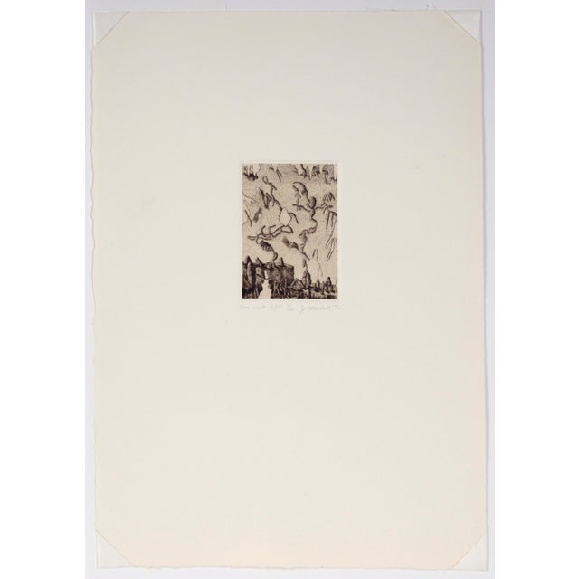 "One Mile Left" - 1976 Surrealist Lithograph by Jim Crabb For Sale In Monterey, CA - Image 6 of 6