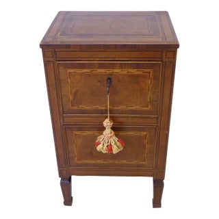 19th Century Italian Inlaid Comodino For Sale