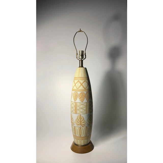 Mid-Century Modern Fratelli Fanciullacci Ceramic Lamp for Raymor For Sale - Image 3 of 9