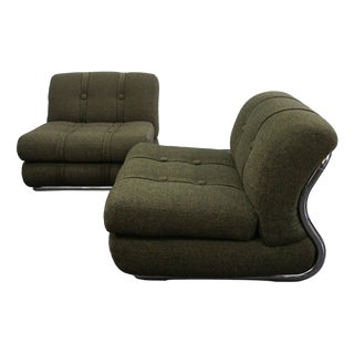 Vintage Italian Lounge Chairs, 1970s, Set of 2 For Sale