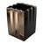 Art Deco "Stradale" Ice Bucket With Bronze and Stainless Steel, Handcrafted For Sale - Image 3 of 6