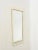 Rectangular Ivory Enameled Wrought Iron Mirror in the style of Gio Ponti, Italy, 1950s For Sale - Image 12 of 14