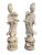 Ceramic Guanyin Statues, China, 19th Century, Set of 2 For Sale - Image 6 of 6