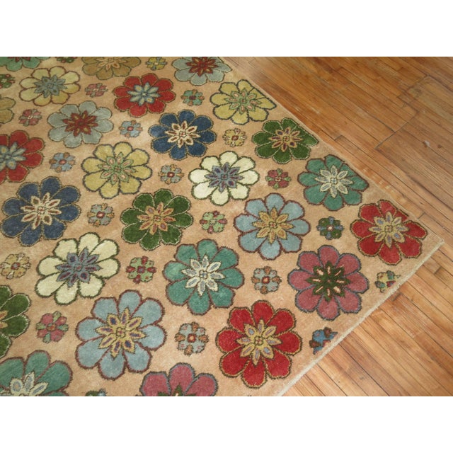 Vintage Turkish Deco Rug For Sale - Image 11 of 18