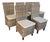 Restoration Hardware Provence High-Back Outdoor Dining Side Chairs, Set of Six For Sale