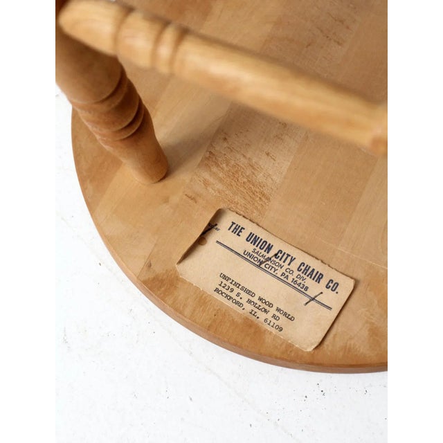 Vintage Union City Chair Co Stool For Sale - Image 12 of 12