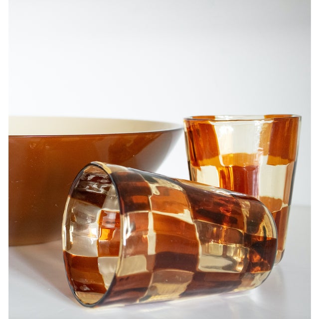 Glass Vintage Glasses by Mariana Iskra, 2004, Set of 2 For Sale - Image 7 of 15
