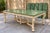 Mid-Century Italian Regency Style Faux Marble Painted Dining Table - 5 Leaves For Sale - Image 12 of 14