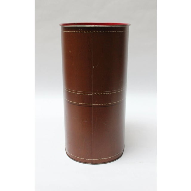 1970s Vintage Cheinco "Pocketbook" Tin Litho Wastebasket For Sale - Image 5 of 13